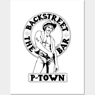 Backstreet Bar Vintage Retro LGBT Gay Ptown Provincetown Posters and Art